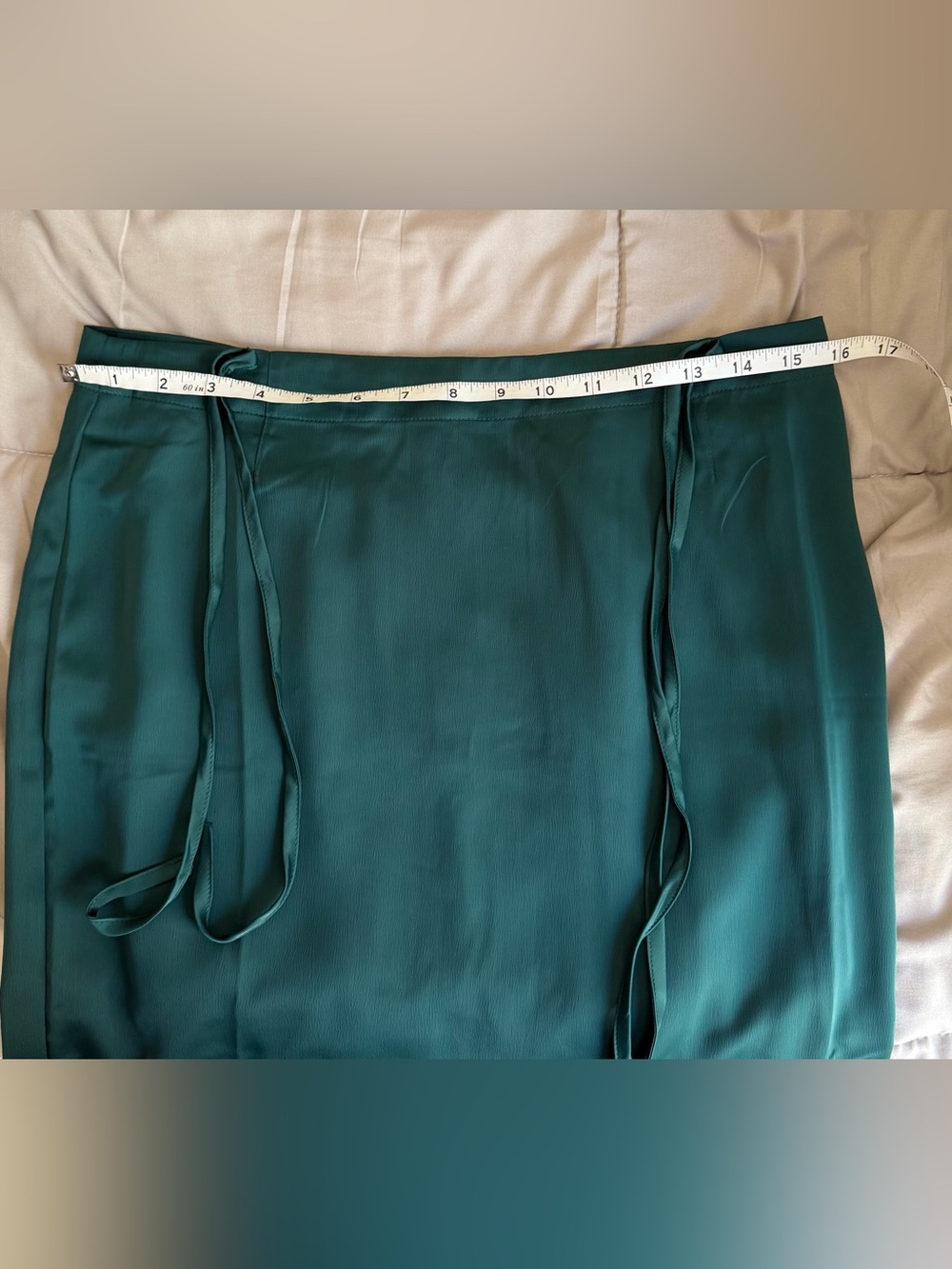 NWT Free People Rosetto Column Skirt Emerald Green Size 6 - Picture 14 of 14